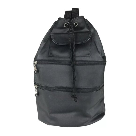 Arezzo Firasole Womens Black Zip Inner Pocket Adjustable‎ Strap Backpack Bag - Picture 1 of 6